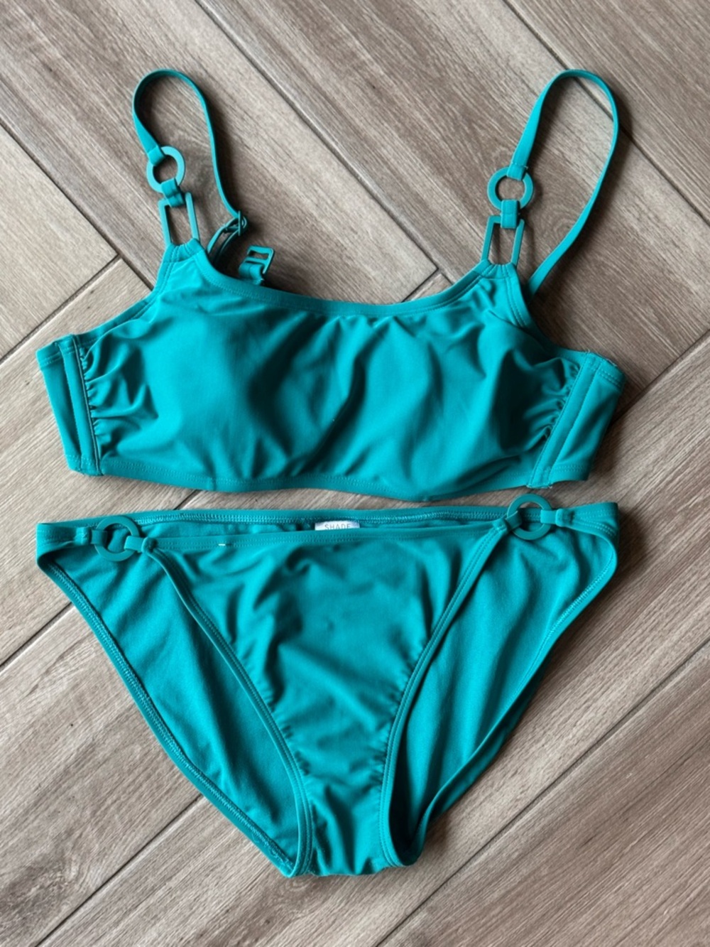 Shade & Shore Teal Swim Bikini Top